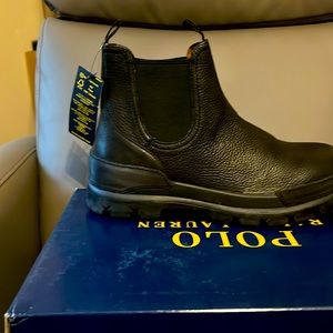 Oslo Chelsea Bo MCB Black oiled leather Ralph Lauren Polo. Never Worn